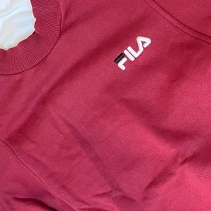 Red FILA sweatshirt, worn twice. Size XS, great condition.